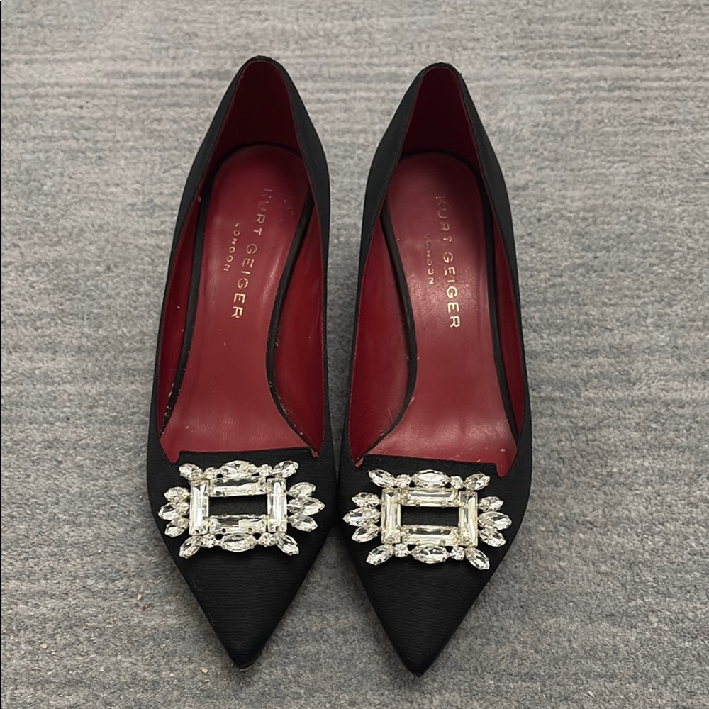 Kurt Geiger Black Embellished Women's Shoes